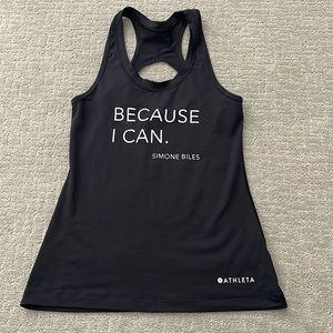 Athleta training tank, xs black, gently used.